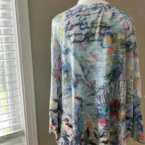 [OS]Inoah Parrots Garden Pattern  S/S Dormant Sleeve Blouse - Picture 5 of 8